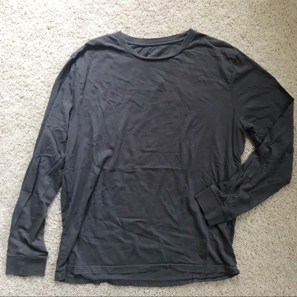 J Crew Gray Long Sleeve Shirt - Picture 1 of 3
